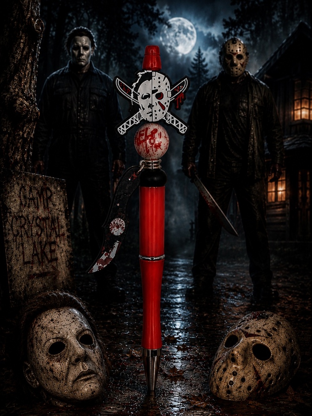 Camp of Nightmares Beaded Pen